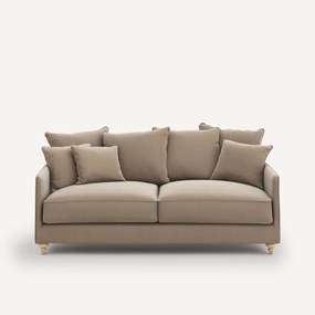 Omvormbare 3-zits fluwelen zetel, Lazare