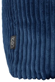 Icon Amara Jumbo Cord Square Footstool Bean Bag, Denim Blue