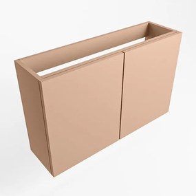 Mondiaz FOWY fonteinonderkast - 80x22x50cm - 2 deuren - push to open - softclose - Rosee FOWYTO80Ros2D