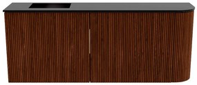Mondiaz Joya 100cm toiletmeubel ronding rechts ruby met wastafel faye links zonder kraangat urban