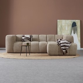 Design Bank Beige Hoek Rechts