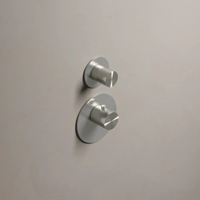 Hotbath Archie afbouwdeel met 1 stopkraan geborsteld gunmetal PVD