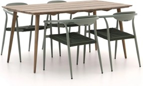 Diningset Manifesto | 4 personen teakhout | Tuinset stapelbaar | 5-delig | Kees Smit Tuinmeubelen