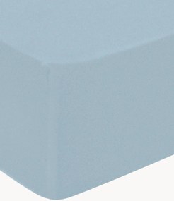 Katoenensatijnen hoeslaken Uni voor boxspring