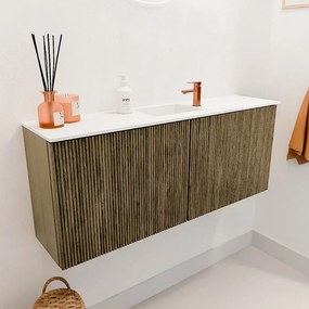 Mondiaz Joya 100cm toiletmeubel dusk met wastafel faye midden 1 kraangat talc