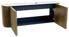 Mondiaz Joya 115cm toiletmeubel ronding links/rechts dusk met wastafel faye midden 1 kraangat talc