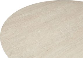 Dining Tuintafel rond 140 cm met lazy susan Zand/Beige Trino
