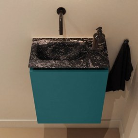 Mondiaz Ture DLux toiletmeubel 40cm smag met wastafel lava links zonder kraangat