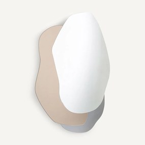 Gefragmenteerde spiegel in glas H95,8 cm, Strato
