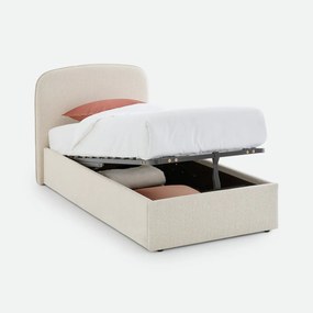 Opbergbed met opklapbare lattenbodem, badstof, CONTO