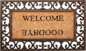 Esschert Design Deurmat Welcome&Goodbye uit rubber/kokos