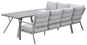 Garden Impressions Senja lounge dining set 3-delig links - valley sand