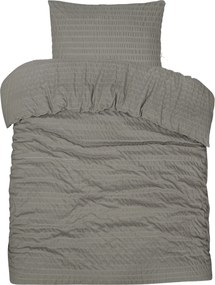 Dekbedovertrek Seersucker Deluxe - 100% katoensatijn - 140x200/220 - greige