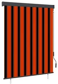 vidaXL Rolgordijn voor buiten 140x250 cm oranje en bruin