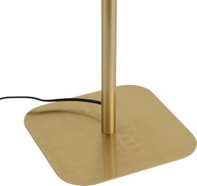 Moderne vloerlamp messing incl. LED dimbaar - Divana