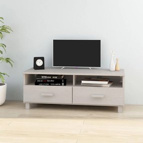 vidaXL Tv-meubel 106x40x40 cm massief grenenhout wit