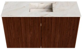 Mondiaz Joya DLux 70cm toiletmeubel ruby met wastafel faye midden 1 kraangat frappe