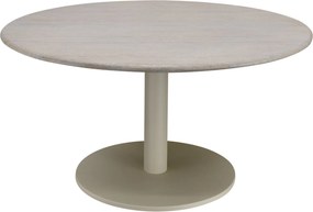Union dining tafel 140x140x75 cm latte polystone travertine