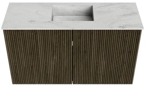 Mondiaz Joya DLux 70cm toiletmeubel shadow met wastafel faye midden 1 kraangat opalo