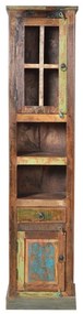 Smalle Kast Sloophout - 42.5x32x189cm.