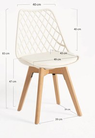 Set 4 Mima Stoelen