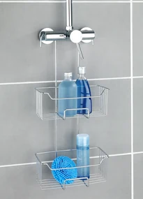 Wenko Milo douchecaddy 2-laags RVS glanzend