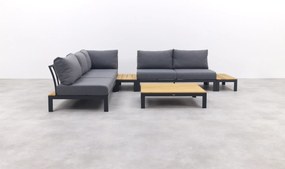 Avalounge loungeset - Aluminium/teakhout - 2-delig