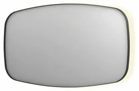 INK SP30 spiegel - 140x4x80cm contour in stalen kader incl indir LED - verwarming - color changing - dimbaar en schakelaar - mat zwart 8409770