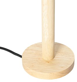 Landelijke tafellamp hout - Mels Landelijk rond Binnenverlichting Lamp