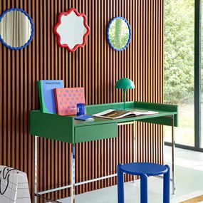 Gegolfde spiegelØ35 cm, Nadima