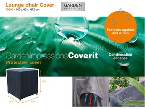 Garden Impressions Lounge tuinstoel beschermhoes - 100x95xH72 cm