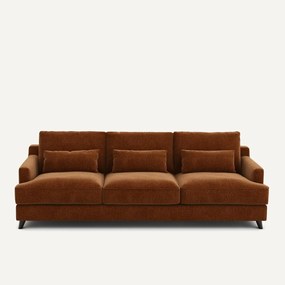 Sofa 3- of 4-zits, chenille fluweel, Alwine