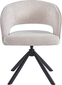 Eetkamerstoel Met Open Rugdetail Beige