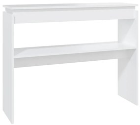 vidaXL Wandtafel 102x30x80 cm spaanplaat wit