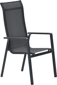 Garden Impressions Siena tuinstoel stapelbaar - donker grijs