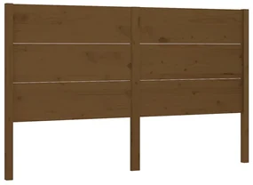 vidaXL Hoofdbord 166x4x100 cm massief grenenhout honingbruin