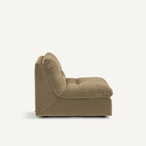 Modulaire fauteuil in fluweel, GIULIANO
