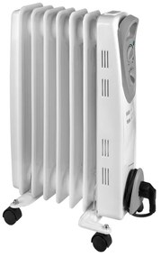 Eurom RAD 1500 Oliegevulde Radiator 1500watt 24x33x55cm Wit OUTLET 363630