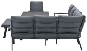 Garden Impressions Senja lounge dining set 5-delig rechts incl. stoel - mystic grijs