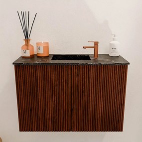 Mondiaz Joya DLux 60cm toiletmeubel ruby met wastafel faye midden 1 kraangat lava