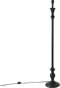 Klassieke vloerlamp zwart zonder kap - Classico