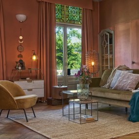 BePureHome Mellow Bijzettafels Marmer Antique Brass - 40 X 40cm.