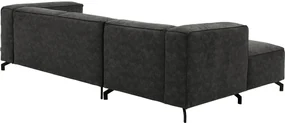Goossens Bank Calvin grijs, micro leer, 2,5-zits, modern design
