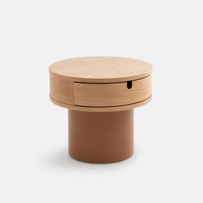 Nachtkastje met gelakte poot, 1 lade, Tamita