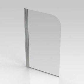 Nemo Start Pannello badwand 1delig 80x140cm helder veiligheidsglas 5 mm profielen aluminium gepolijst omkeerbaar MP1DA