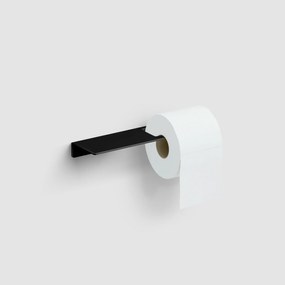 Clou Fold toiletrolhouder met planchet zwart mat