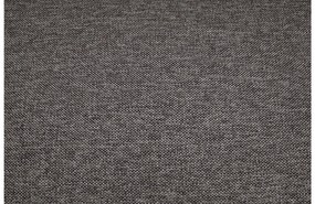 Goossens Bank Nora grijs, stof, 2,5-zits, stijlvol landelijk met ligelement links