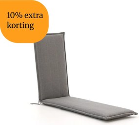 + 10% kassakorting | Deckchair kussen | Grijs-Antraciet | Polyester/Polypropyleen | Madison | 200x50cm | Kees Smit Tuinmeubelen
