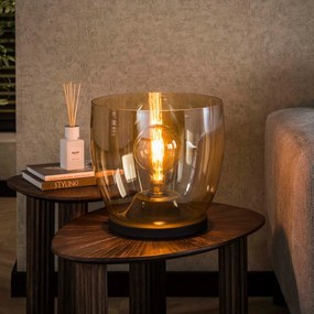 Glazen Vloerlamp Amber Glas 33 Cm