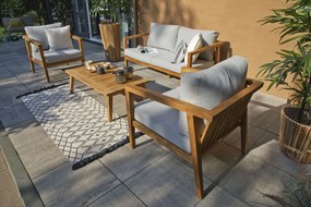 Exotan Stoel-Bank Loungeset - Lucca - Teak - Exotan